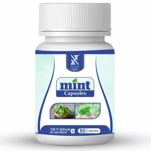 Xovak Pharma Tech Natural & Herbal Mint  Capsules (60 Capsules)