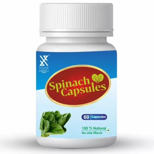 Xovak Pharma Tech Natural & Herbal Spinach  Capsules (60 Capsules)