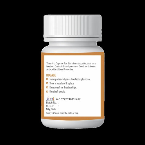 Xovak Pharma Tech Natural & Herbal Tamarind  Capsules (60 Capsules)