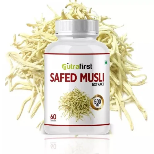 Nutra First Safed Musli Extract  Capsules (60 Capsules)