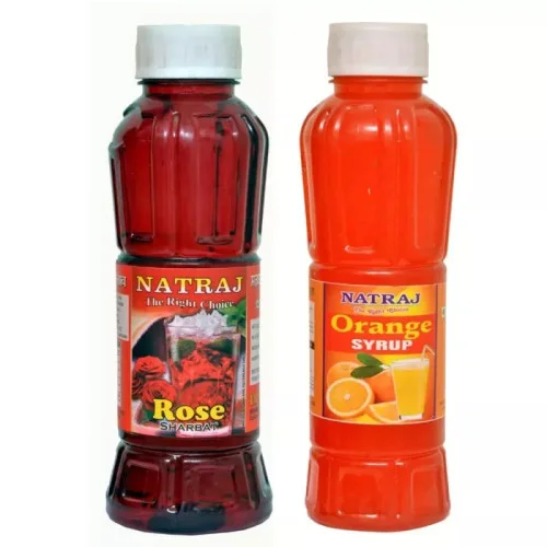 Natraj Rose & Orange Sharbat Combo (Each 750ml) (1Pack)