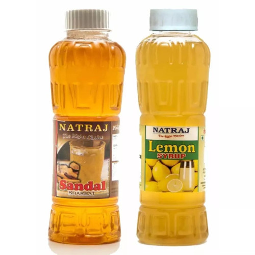 Natraj Sandal & Lemon Sharbat Combo (Each 750ml) (1Pack)