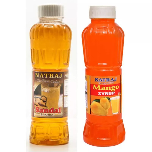 Natraj Sandal & Mango Sharbat Combo (Each 750ml) (1Pack)