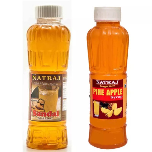 Natraj Sandal & Pineapple Sharbat Combo (Each 750ml) (1Pack)