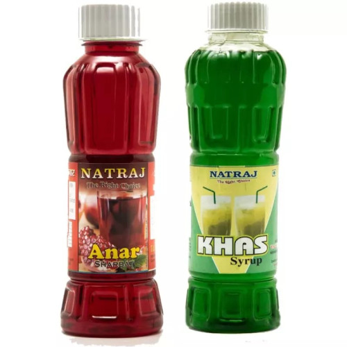 Natraj Natraj Anar & Khas Sharbat Combo (Each 750ml) (1Pack)