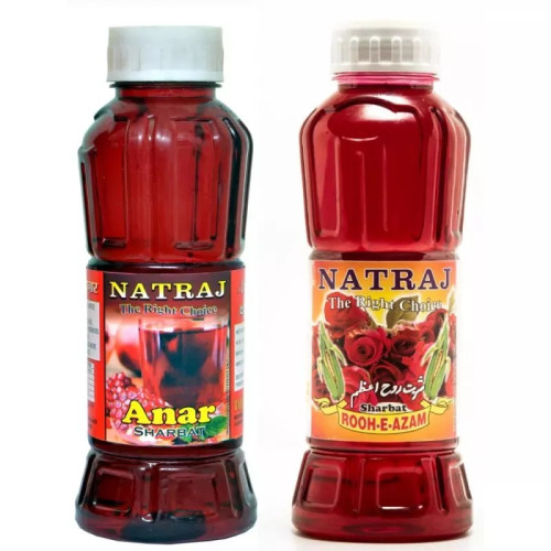 Natraj Anar & Rooh-E-Azam Sharbat Combo (Each 750ml) (1Pack)