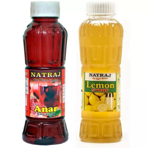 Natraj Anar & Lemon Sharbat Combo (Each 750ml) (1Pack)