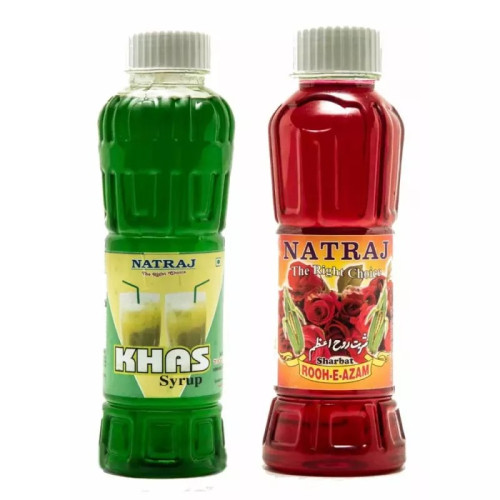 Natraj Khas & Rooh-E-Azam Sharbat Combo (Each 750ml) (1Pack)