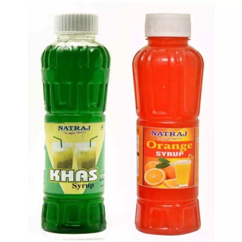 Natraj Khas & Orange Sharbat Combo (Each 750ml) (1Pack)