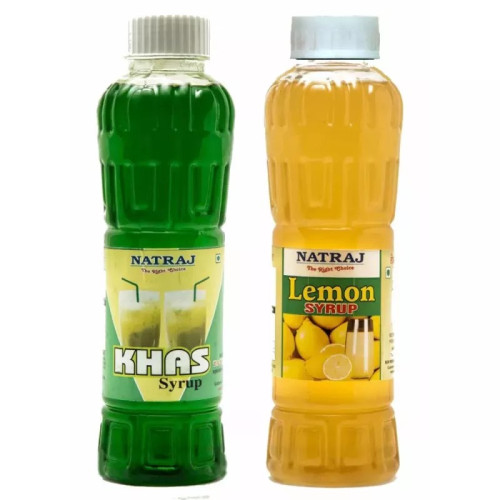 Natraj Khas & Lemon Sharbat Combo (Each 750ml) (1Pack)