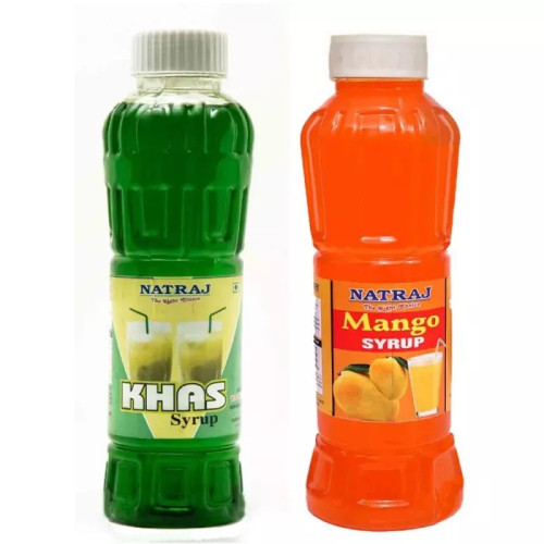 Natraj Khas & Mango Sharbat Combo (Each 750ml) (1Pack)