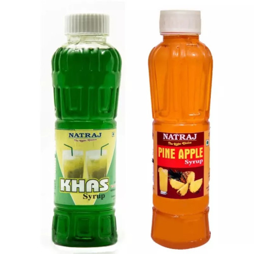 Natraj Khas & Pineapple Sharbat Combo (Each 750ml) (1Pack)