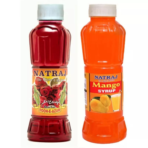 Natraj Rooh-E-Azam & Mango Sharbat Combo (Each 750ml) (1Pack)