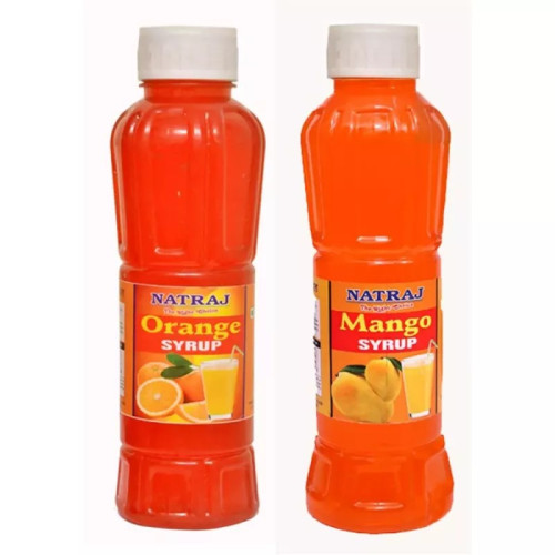 Natraj Orange & Mango Sharbat Combo (Each 750ml) (1Pack)