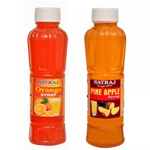Natraj Orange & Pineapple Sharbat Combo (Each 750ml) (1Pack)