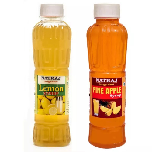 Natraj Lemon & Pineapple Sharbat Combo (Each 750ml) (1Pack)