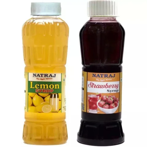 Natraj Lemon & Strawberry Sharbat Combo (Each 750ml) (1Pack)