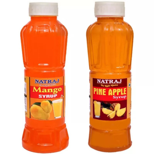 Natraj Mango & Pineapple Sharbat Combo (Each 750ml) (1Pack)
