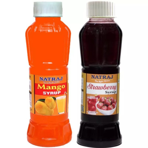 Natraj Mango & Strawberry Sharbat Combo (Each 750ml) (1Pack)