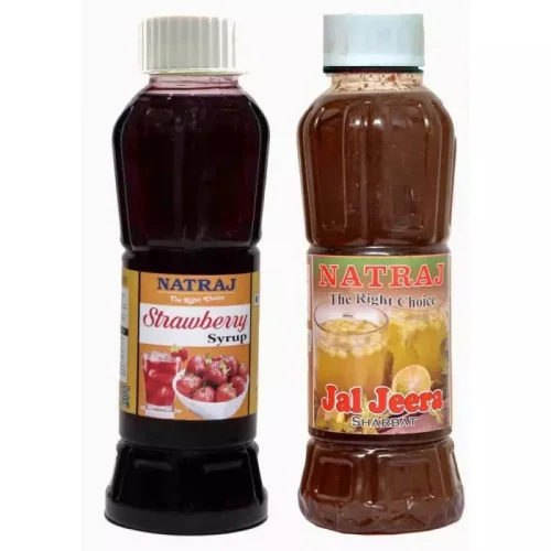 Natraj Strawberry & Jaljeera Sharbat Combo (Each 750ml) (1Pack)