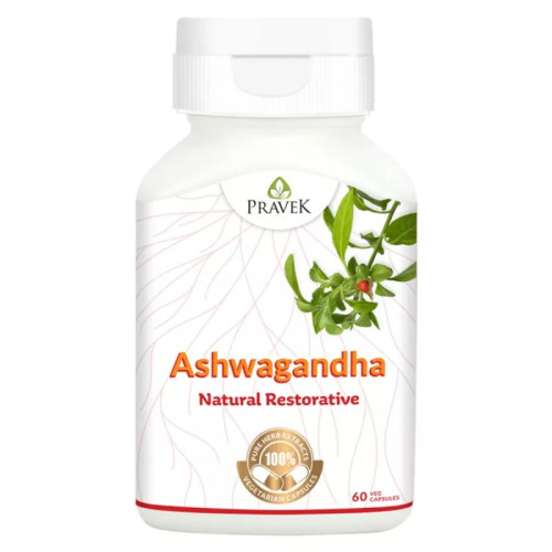 Pravek Ashwagandha  Capsules (60 Capsules)