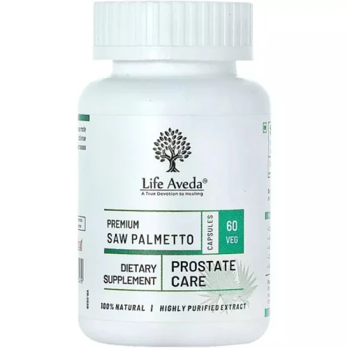 Life Aveda Premium Saw Palmetto (500Mg) Veg  Capsules (60 Capsules)