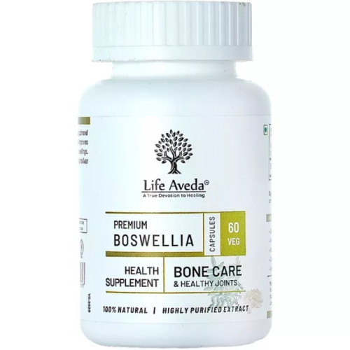 Life Aveda Premium Boswellia (500Mg) Veg  Capsules (60 Capsules)