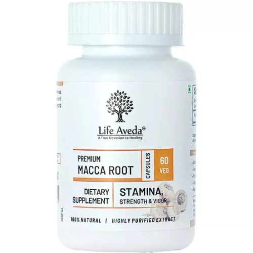 Life Aveda Premium Macca Root (500Mg) Veg  Capsules (60 Capsules)