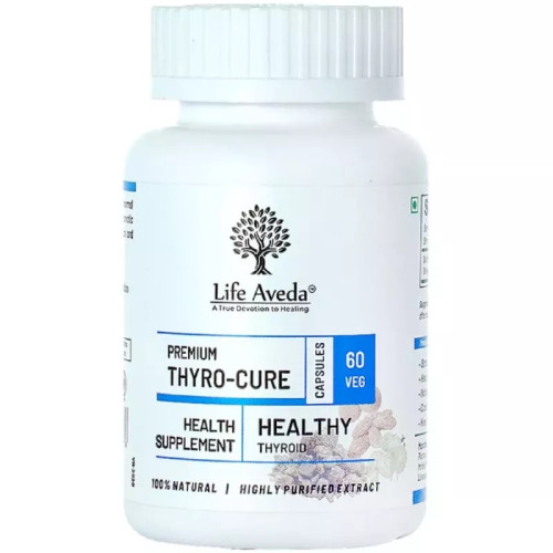 Life Aveda Premium Thyro Cure (500Mg) Veg  Capsules (60 Capsules)