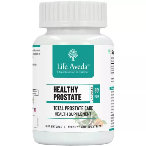 Life Aveda Premium Healthy Prostate (500Mg) Veg  Capsules (60 Capsules)