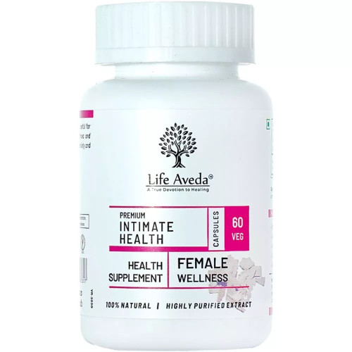 Life Aveda Premium Intimate Health (500Mg) Veg  Capsules (60 Capsules)