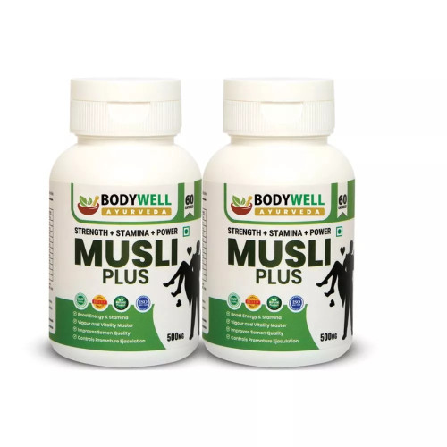 Bodywell Musli Plus 500Mg  Capsules (60 Capsules, Pack of 2)