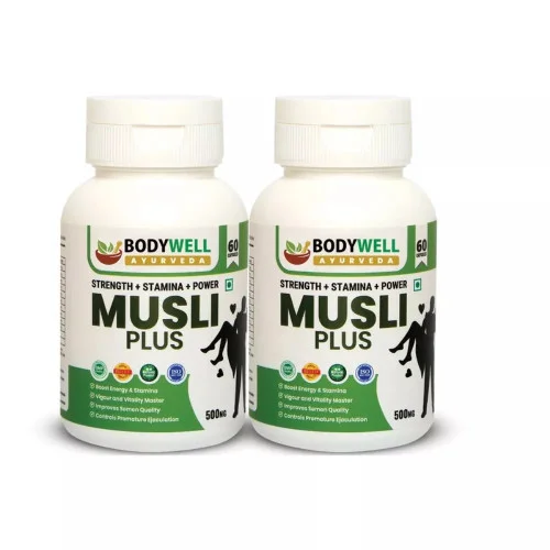 Bodywell Musli Plus 500Mg  Capsules (60 Capsules, Pack of 2)