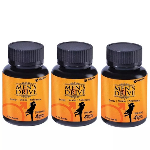 Bioqem Pharma Men?S Drive  Capsules (10 Capsules, Pack of 3)