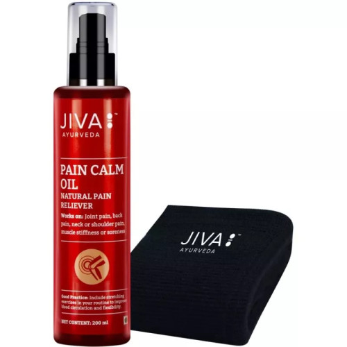 Jiva Ayurveda Pain Calm Oil With Knee Cap Free (200ml)
