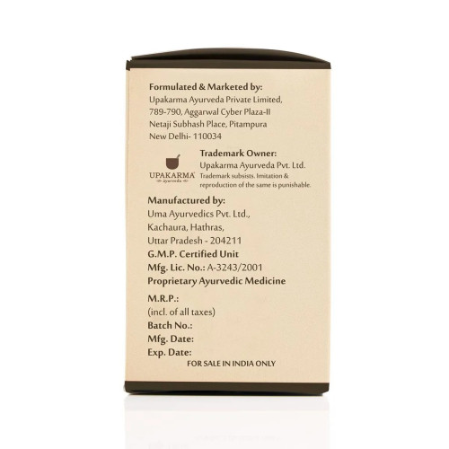 Upakarma Ayurveda Safed Musli 500Mg  Capsules (90 Capsules)