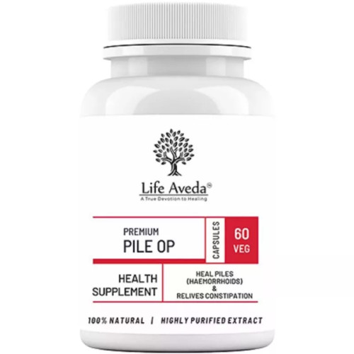 Life Aveda Premium Pile OP Health Supplement (60 Capsules)