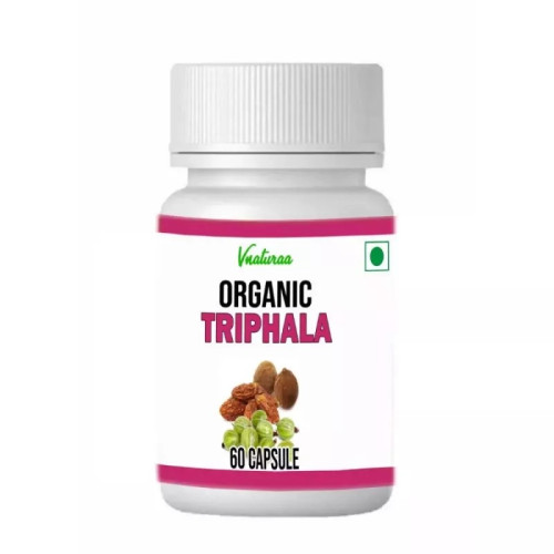 Vnaturaa Organic Triphala  Capsules (60 Capsules)