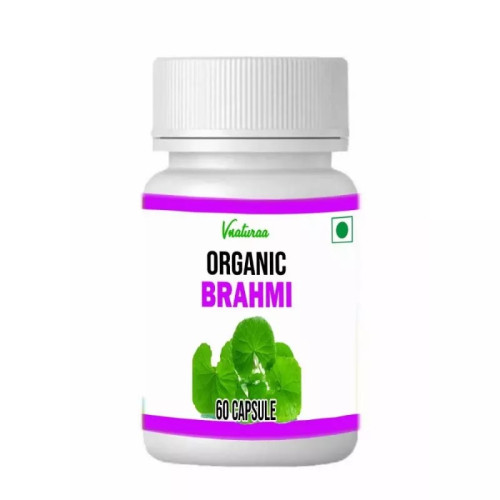 Vnaturaa Organic Brahmi  Capsules (60 Capsules)