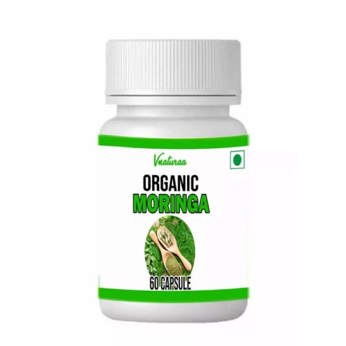Vnaturaa Organic Moringa  Capsules (60 Capsules)