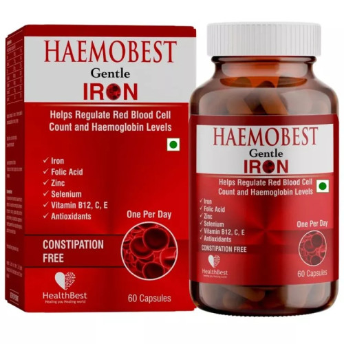 HealthBest Haemobest Iron  Capsules (60cap)