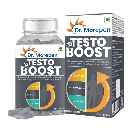 Dr Morepen Testo Boost  Tablets For Men (60 Tablets)