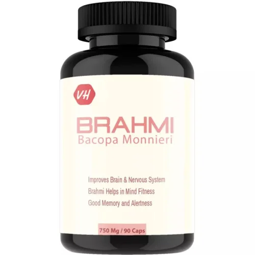 Vitaminhaat Brahmi Bacopa Monnieri  Capsules (90 Capsules)