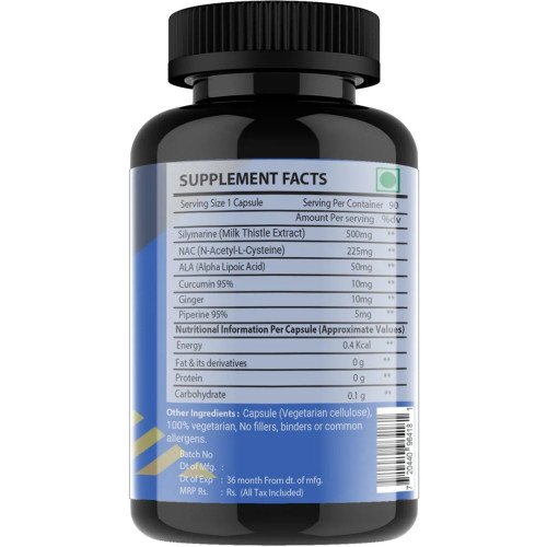 Vitaminhaat Liver Detox  Capsules (90 Capsules)