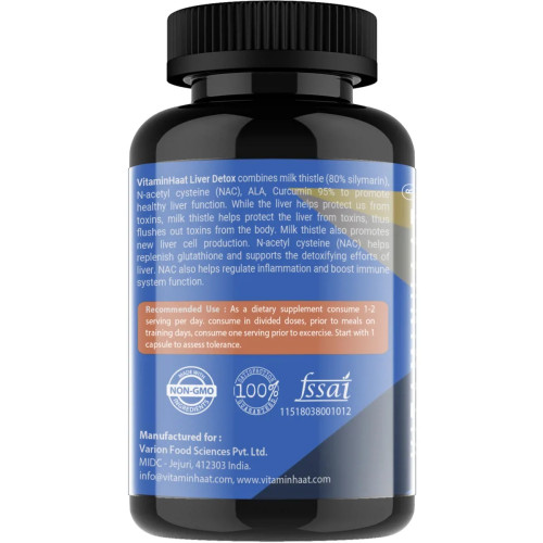 Vitaminhaat Liver Detox  Capsules (90 Capsules)