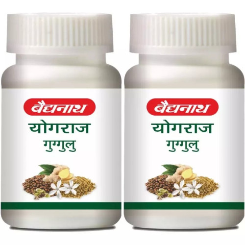 Baidyanath Ayurved Yograj Guggulu  Tablets (60 Tablets, Pack of 2)