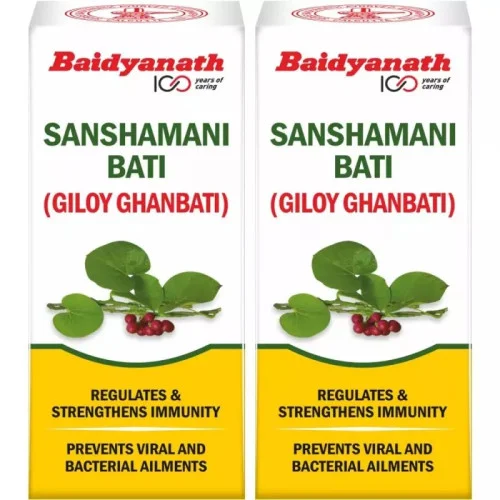 Baidyanath Ayurved Sanshamani Bati (Giloy Ghanbati) (40 Tablets, Pack of 2)