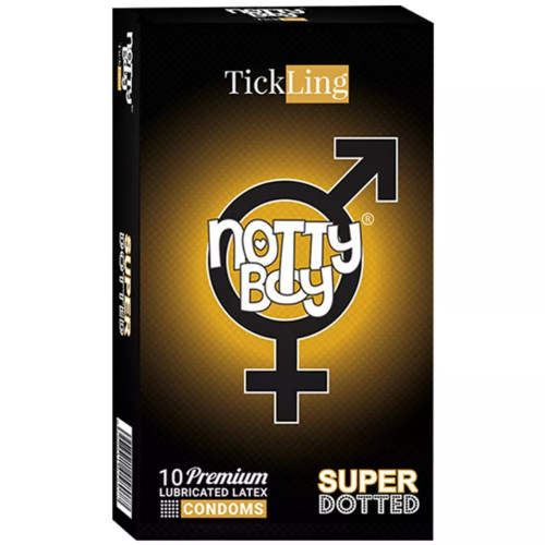 NottyBoy Tick Ling Lubricated Latex Super Dotted Condoms (10pcs)