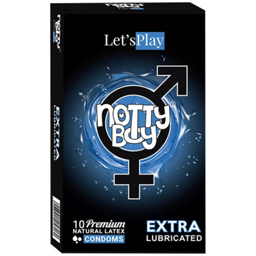 NottyBoy Let's Play Extra Lubricated Natural Latex Condoms (10pcs)