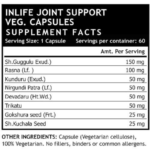 Inlife Joint Support Herbal  Capsules (60 Capsules)